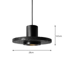 Black Volcanic Stone Pendant Light for Restaurant Bar Cafe | Ljojo