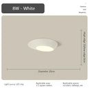 Alien Round Bedroom LED Ceiling Light - Modern Black and White Hallway Fixture by Ljojo