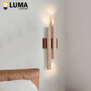 Travertine Wall Lamp Vintage Yellow Stone Light for Bedroom Livingroom - Ljojo
