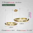 Nordic Designer Pendant Light: Round LED Chandelier for Dining Room by Ljojo