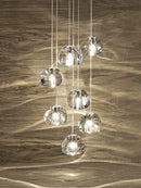 Ljojo Luxury Crystal Spiral Staircase Chandelier for Duplex Loft Living Room