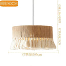 Hemp Rope Pendant Light Chandelier Bohemian Ceiling Hanging - Ljojo