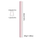 Ljojo 12mm Glass Straw Set for Bubble Tea Milk Smoothies Cocktails