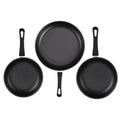 Ljojo 3-Piece Non-Stick Cookware Set - Frying Pan, Skillet, Saucepan