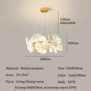 Ljojo Luxury Art Ceramics LED Chandeliers for Modern Decor