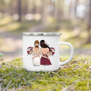 Enamel Mug Custom Name Tea Coffee Wine Mugs for Maid of Honor by Ljojo