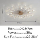 Ljojo Modern Minimalist Metal Master Bedroom LED Ceiling Lamp Nordic Restaurant Dinning Room