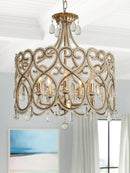 French Crystal Ceiling Light Princess Chandelier for Bedroom Dining Room by Ljojo