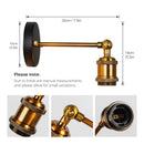 Golden Valley Industrial Wall Sconce Light for Living Room, Bedroom & Hallway by Ljojo