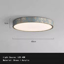 Blue Tiger Stripe LED Ring Ceiling Chandelier - Luxury Art Deco Brass Crystal Light by Ljojo
