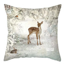 Christmas Deer & Rabbit Winter Pillow Case - Ljojo Home Decor Collection