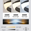 LED Circle Chandelier | Modern Nordic Dining Room Pendant Light by Ljojo