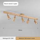 Ljojo Wooden Surveillance Camera LED Pendant Lights Chandeliers for Stylish Minimalist Home Decor