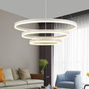 Ljojo LED Rings Ceiling Chandelier: Modern Living Room Dining Room Decor