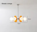 Ljojo Japanese Wabi-Sabi Retro Acrylic LED Pendant Light Flying Saucer Chandelier