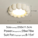 LED Cream Nordic Flower Ceiling Light for Bedroom and Bathroom by Ljojo