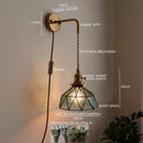 Ljojo LED Wall Lamps: Nordic Modern Design, Bedroom & Bathroom Lighting, Pull Chain Switch.