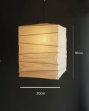 Ljojo Akari Rice Paper Cage Pendant Light Japanese Style Chandelier Home Decor LED Lamp