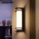 SANDYHA Waterproof LED Wall Lights Decorative Lamps Porch Garden Villa Acrylic Art Decor - Ljojo
