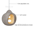 Ljojo Modern Black White LED Pendant Light Ceiling Hanging Lamp Home Decor