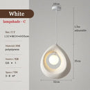 Ljojo Minimalist Led Pendant Light Retro Restaurant Chandelier for Living Room
