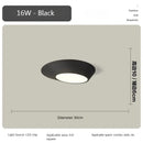 Alien Round Bedroom LED Ceiling Light - Modern Black and White Hallway Fixture by Ljojo