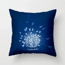 Blue Pattern Cushion Cover 45*45cm Pillowcase for Bedroom Sofa Home Decor by Ljojo