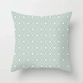 Ljojo Mint Green Geometric Print Lumbar Pillowcase