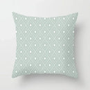 Ljojo Mint Green Geometric Print Lumbar Pillowcase