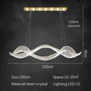 Modern Luxury Crystal Pendant Lamp Hanging Chandelier by Ljojo - Designer Villa Artistic Lighting Fixtures