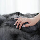 Ljojo Luxury Faux Fur Fluffy Blanket for Beds & Sofa - High-End Soft Decorative Throw