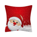 Ljojo Merry Christmas Print Sofa Cushion Decoration Pillowcase