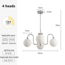 French Living Room Chandelier Cream Magic Bean Lamp by Ljojo | Ancient Bag House Nordic Creative Mickey Bow