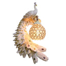 Golden Peacock Wall Lamp for Living Room Bedroom Restaurant Bar Decor - Ljojo