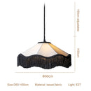 Nordic Retro Cloth Tassel Pendant Lights Chandeliers by Ljojo