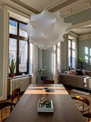 Ljojo Modern Japanese Wabi Sabi Silk Pendant Lights Chandelier for Home Decor