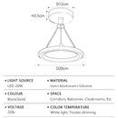 Modern LED Circular Pendant Light for Corridor and Bedroom Decor by Ljojo