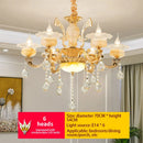 European Jade Lamp Crystal Pendant Lights French LED for Luxury Grand Hotel Staircase by Ljojo