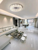 High-end Crystal Round Chandelier for Living Room & Bedroom Decor by Ljojo