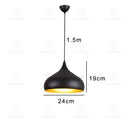 Industrial Black Ceiling Pendant Lamp E27 for Restaurant Dining | Ljojo