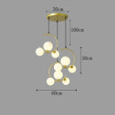 Ljojo Modern Minimalist LED Pendant Lights Bubble Spherical Bar Hanging Lamps Island Decor