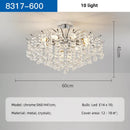 Ljojo Luxury Chrome LED Ceiling Chandelier - Elegant Home Decor and Lighting