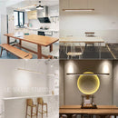 Ljojo Minimalist Wood LED Pendant Light for Dining Room, Bar, and Office
