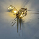 Ljojo Luxury Villa Glass Shades LED G9 Chandelier Living Room Stairs Art Metal Chandelier