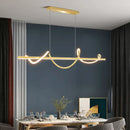 Modern Gold LED Pendant Lamp with Remote Control for Dining Room Kitchen - Ljojo