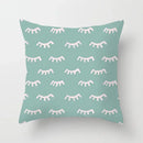 Light Blue Green Mint Geometric Print Boho Pillowcase Set by Ljojo