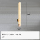 Ljojo Marble & Copper Wall Sconce for Bedroom, Parlor, Bathroom