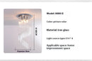 Ljojo Crystal Glass Chandelier - Stunning Light Luxury E14 Chandelier for Dining Room and Bedroom