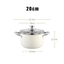 Ljojo 304 Stainless Steel Non-stick Soup Pot with Lid - Induction Cooker & Gas Stove Compatible