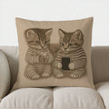 Cute Cats in PJs Phone Pillow Cover by Ljojo: Sofa, Bedroom, Car Decor